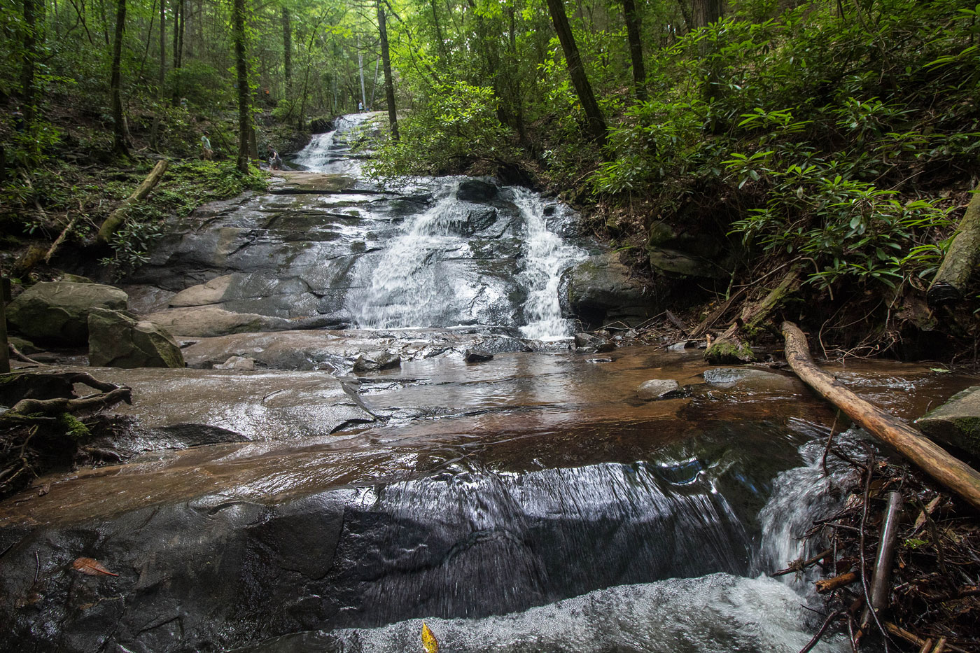 Hiking Rocky Mountain via Falls Branch Falls in ChattahoocheeOconee National Forests,