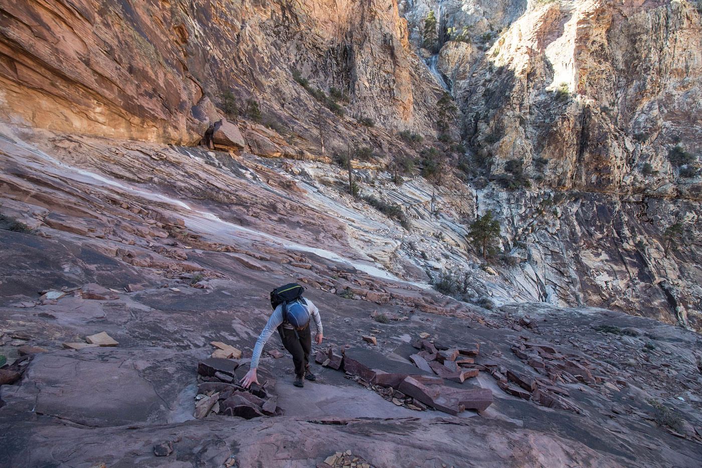Hike Mount Wilson via Oak Creek and First Creek Canyons in Red Rock Canyon National Conservation Area, Nevada - Stav is Lost