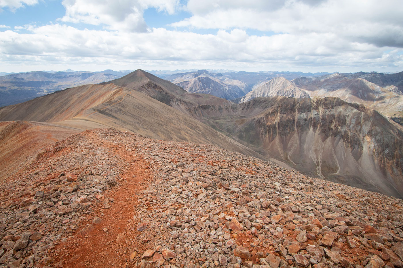 Hike Redcloud Peak, Sunshine Peak, Sundog in Redcloud Peak Wilderness Study Area, Colorado - Stav is Lost