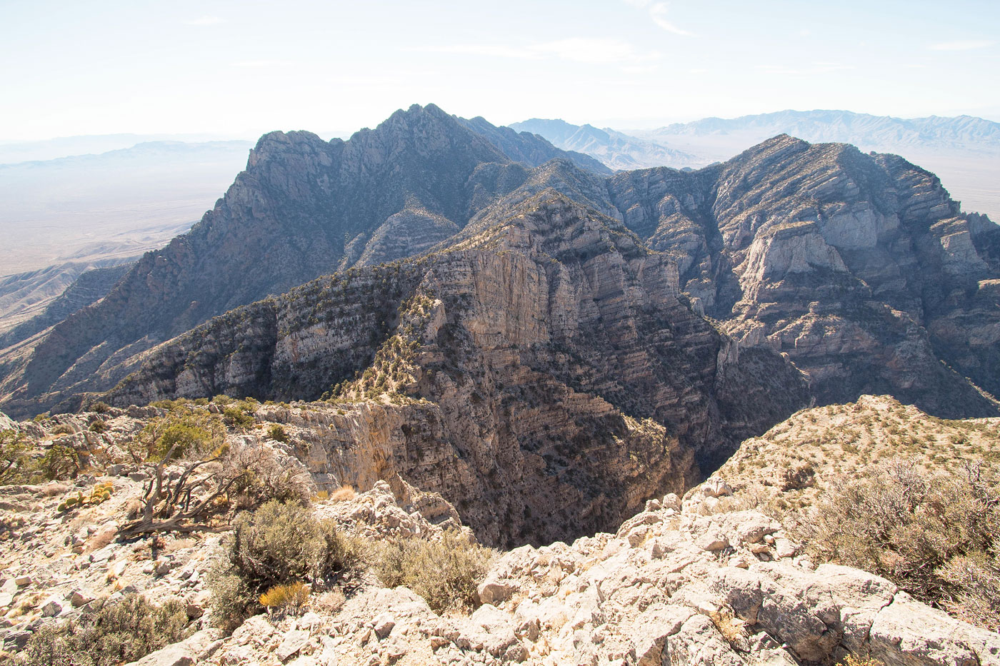 Hike Mitchell Point, Edgar Peak, Fountain Peak Traverse in Mojave National Preserve, California - Stav is Lost