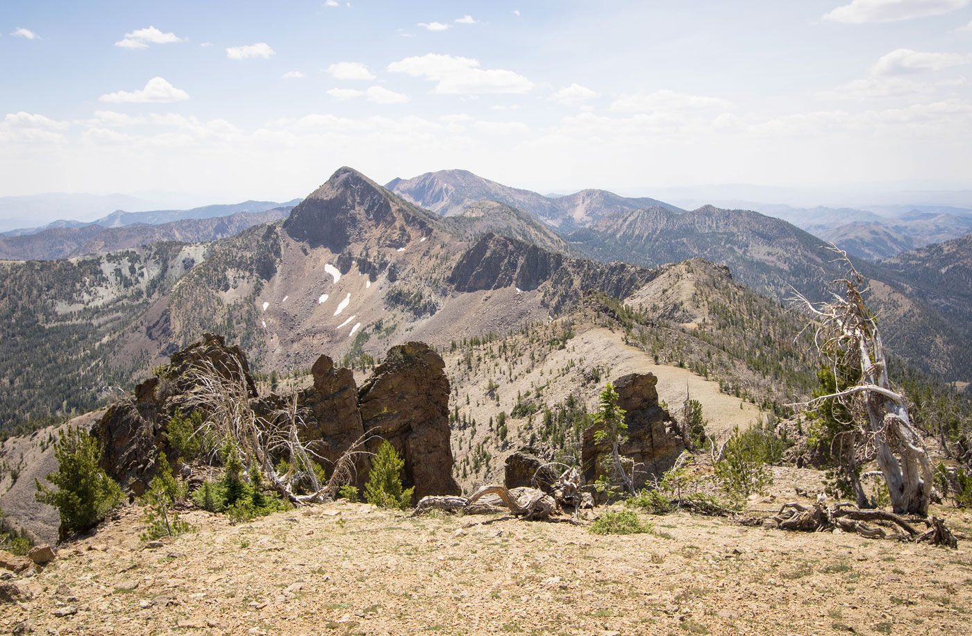 Cougar Peak, Matterhorn Peak, Jarbidge Peak (Jarbidge Traverse) in Humboldt-Toiyabe National Forest, NV