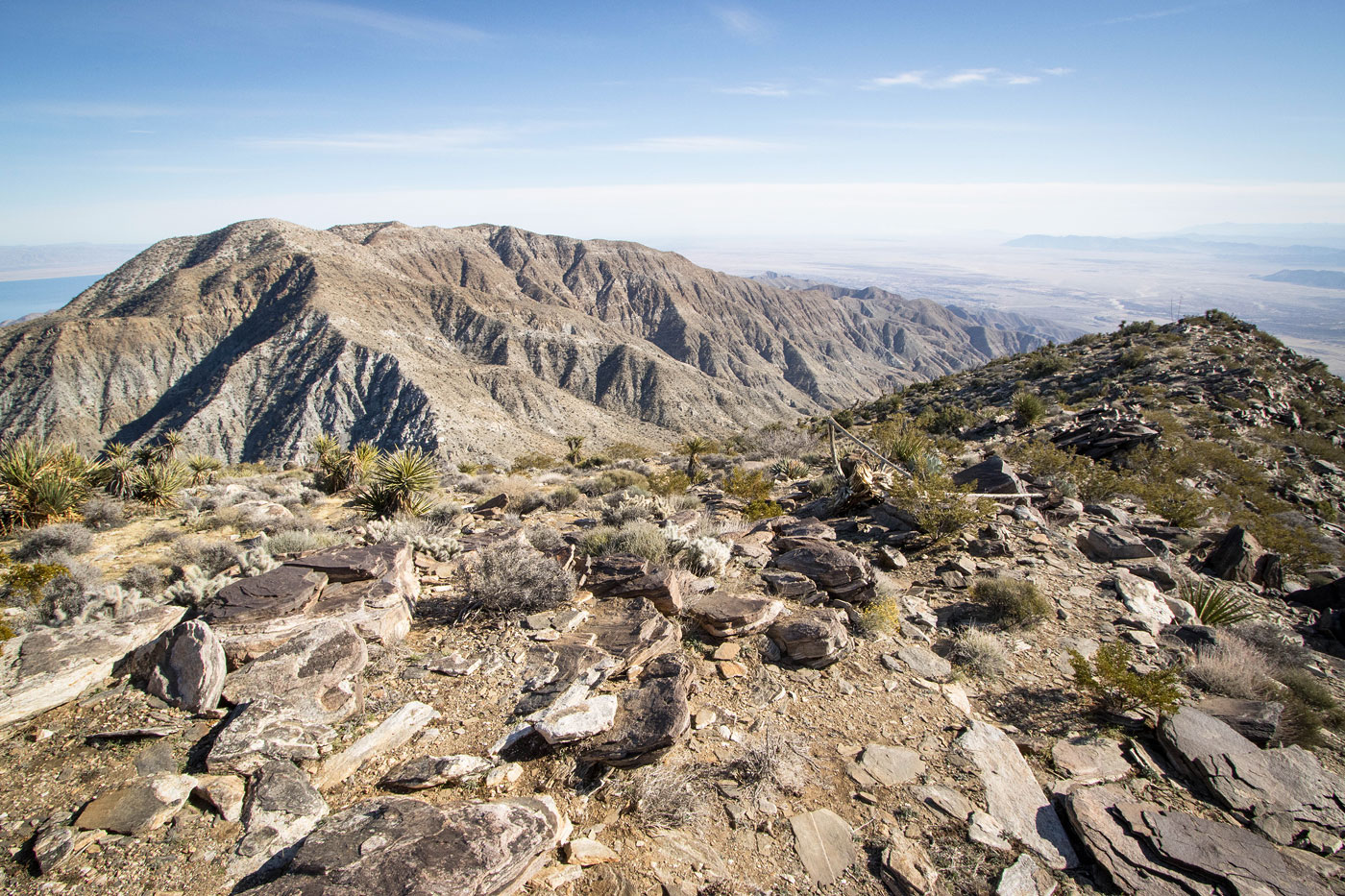 Hike Rabbit Peak, Mile High Mountain, Rosa Point, Pyramid Peak in Anza-Borrego Desert State Park, California - Stav is Lost