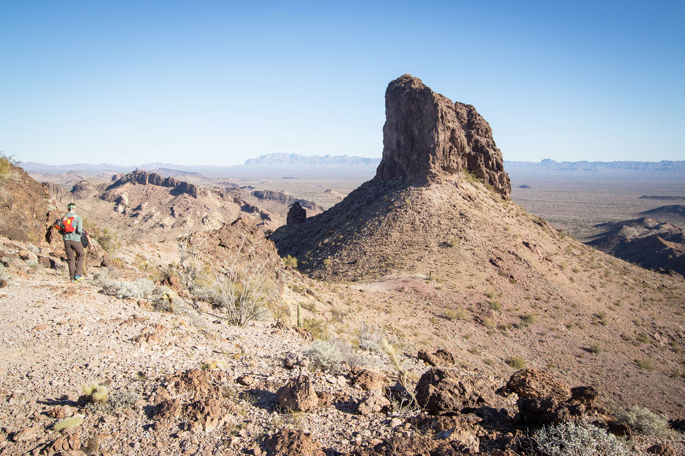 Hike Keystone Tower (Peak 2340) and Peak 2740 in Kofa National Wildlife Refuge, Arizona - Stav is Lost