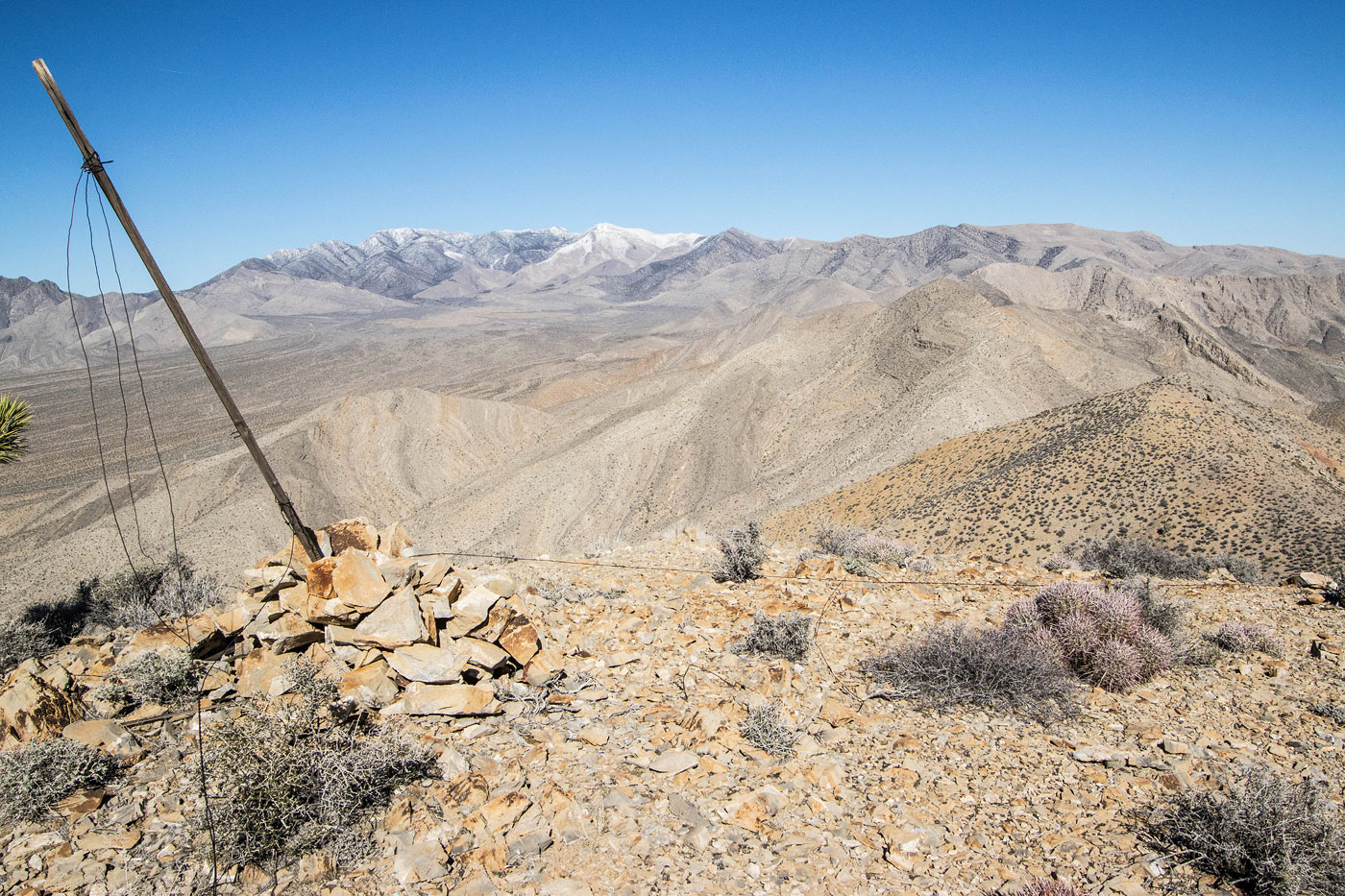 Hike Green Monster Benchmark in Potosi Mountain BLM, Nevada - Stav is Lost