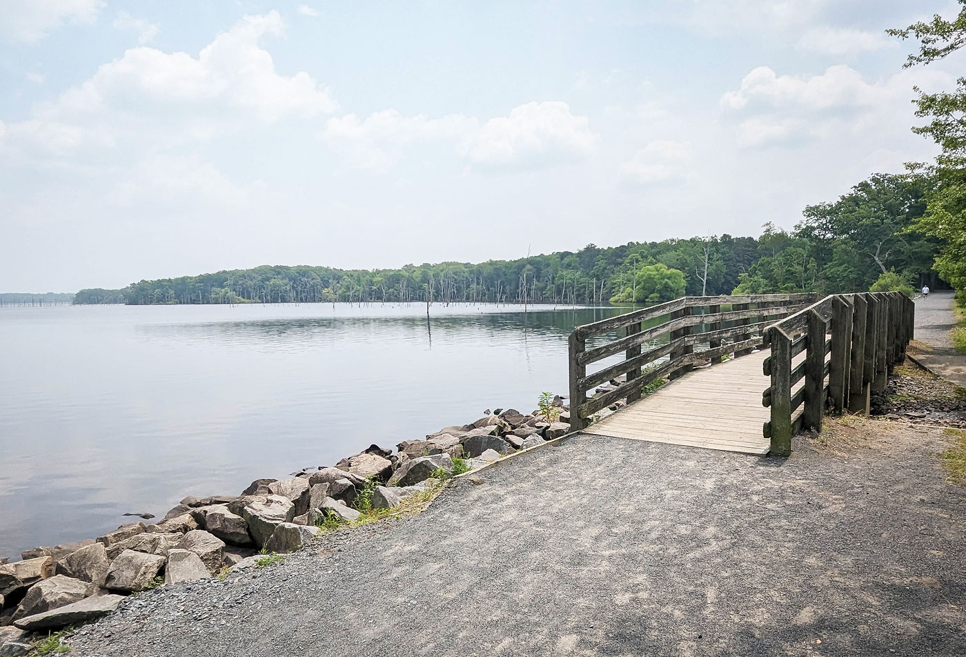 Hike Manasquan Reservoir Perimeter Trail in Manasquan Reservoir County Park, New Jersey - Stav is Lost