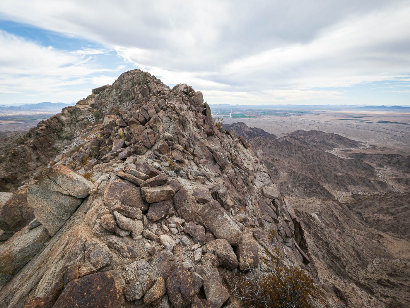 Tosco Benchmark and Southern Big Maria Mountains in Big Maria Mountains Wilderness Area BLM, CA